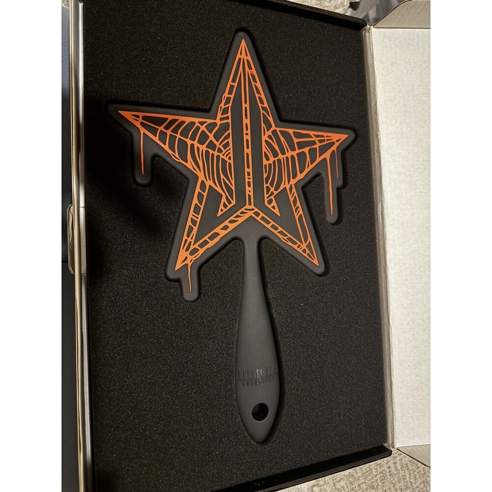Jeffree Star Limited Edition Halloween Spider Web Orange Drip Mirror FREE SHIP